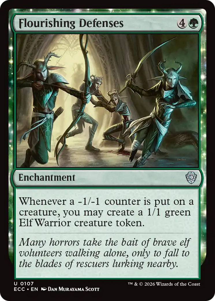 Flourishing Defenses [Lorwyn Eclipsed Commander] | Cracking-Singles