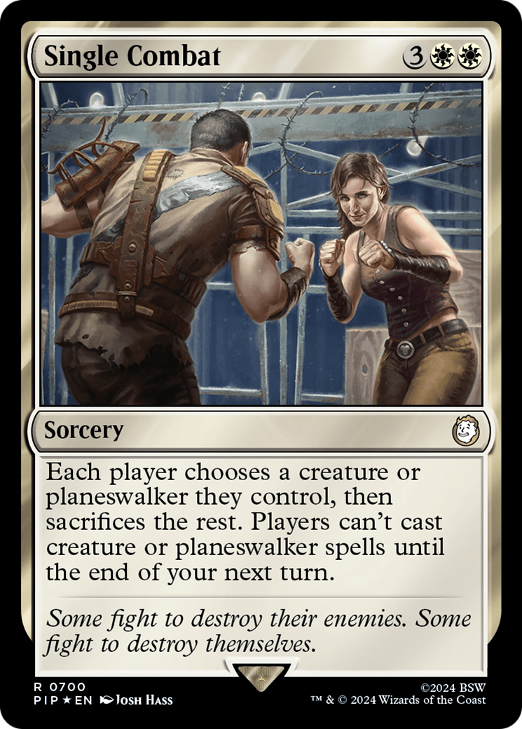 Single Combat (Surge Foil) [Fallout] | Cracking-Singles