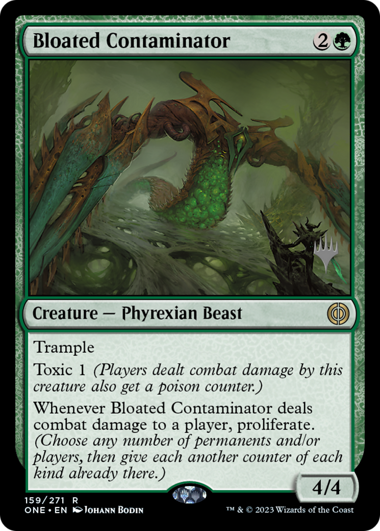 Bloated Contaminator (Promo Pack) [Phyrexia: All Will Be One Promos] | Cracking-Singles
