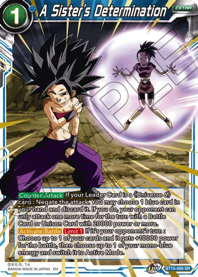 A Sister's Determination (BT15-058) [Saiyan Showdown] | Cracking-Singles