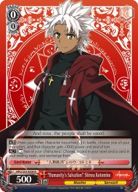 "Humanity's Salvation" Shirou Kotomine (APO/S53-E030 R) [Fate/Apocrypha] | Cracking-Singles