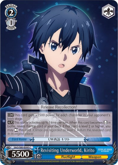 Revisiting Underworld, Kirito (SAO/S80-E095 C) [Sword Art Online -Alicization- Vol.2] | Cracking-Singles