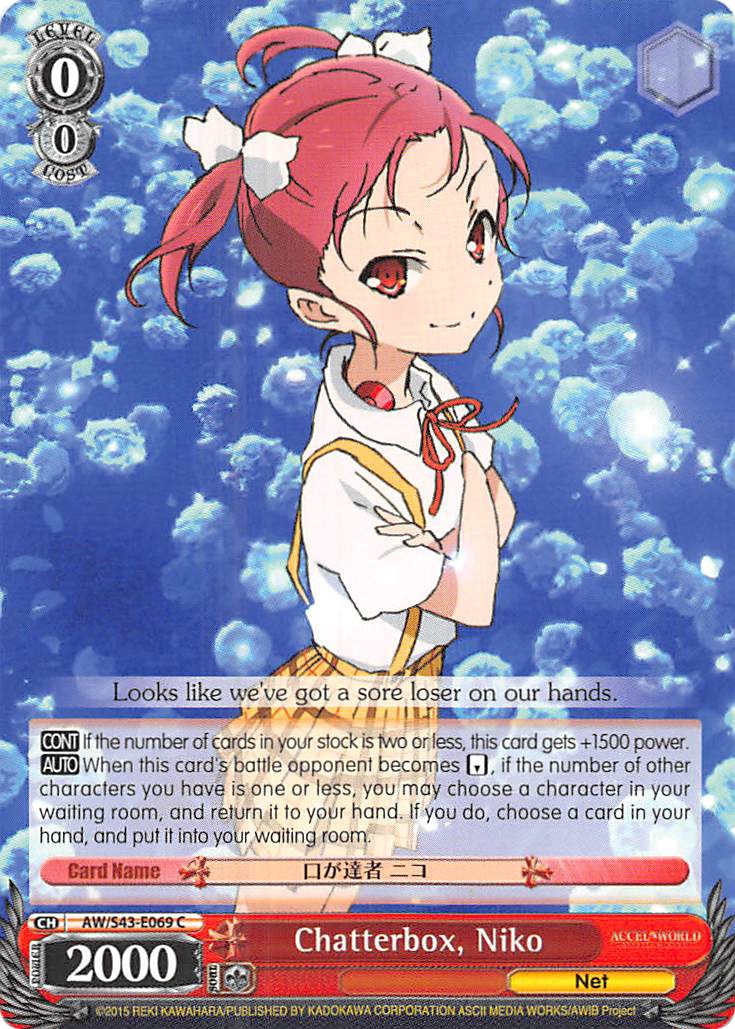 Chatterbox, Niko (AW/S43-E069 C) [Accel World -Infinite Burst-] | Cracking-Singles
