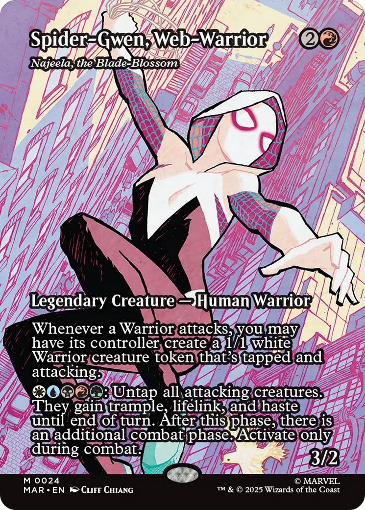 Spider-Gwen, Web-Warrior - Najeela, the Blade-Blossom [Marvel Universe: Eternal-Legal] | Cracking-Singles