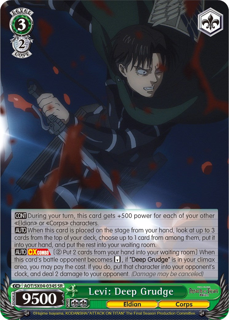 Levi: Deep Grudge (Foil) [Attack On Titan: Final Season] | Cracking-Singles