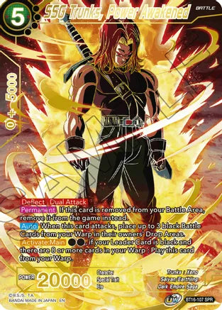 SSG Trunks, Power Awakened (SPR) (BT16-107) [Realm of the Gods] | Cracking-Singles