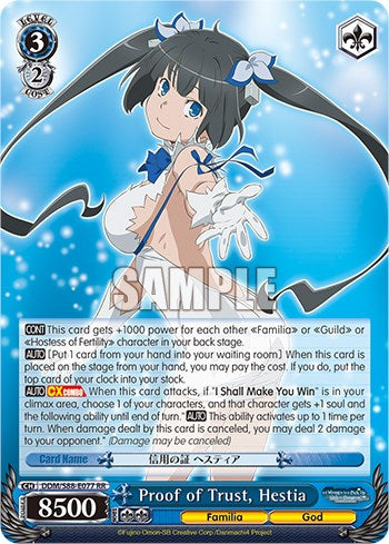 Proof of Trust, Hestia (DDM/S88-E077 RR) [Is it Wrong to Try to Pick Up Girls in a Dungeon?] | Cracking-Singles