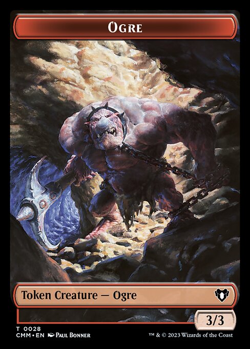 Elemental (0026) // Ogre Double-Sided Token [Commander Masters Tokens] | Cracking-Singles