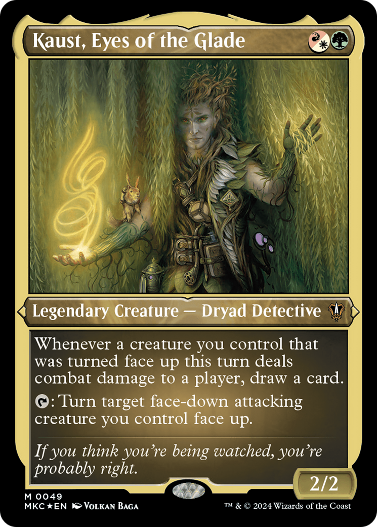 Kaust, Eyes of the Glade (Display Commander) [Murders at Karlov Manor Commander] | Cracking-Singles