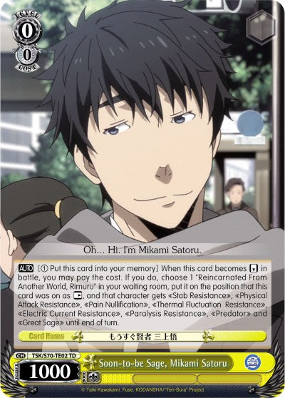 Soon-to-be Sage, Mikami Satoru (TSK/S70-TE02 TD) [That Time I Got Reincarnated as a Slime] | Cracking-Singles