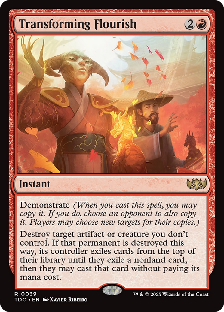 Transforming Flourish [Tarkir: Dragonstorm Commander] | Cracking-Singles