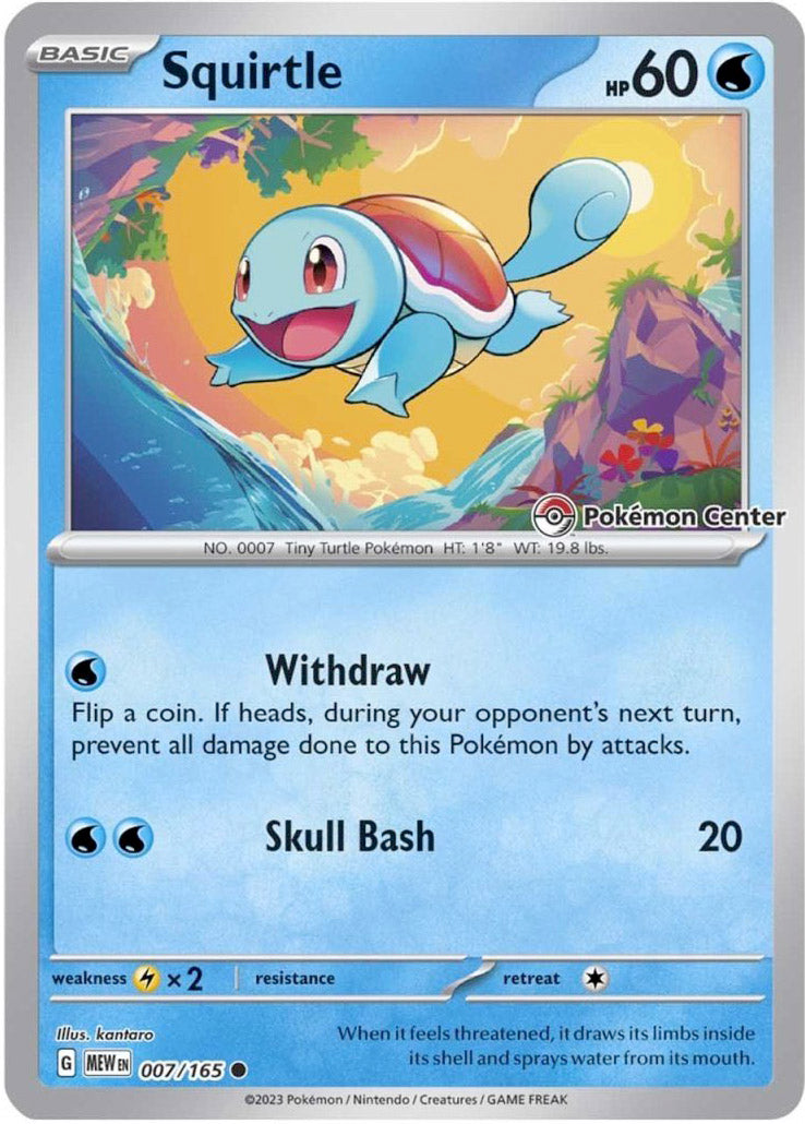 Squirtle (007/165) (Pokemon Center) [Scarlet & Violet 151] | Cracking-Singles