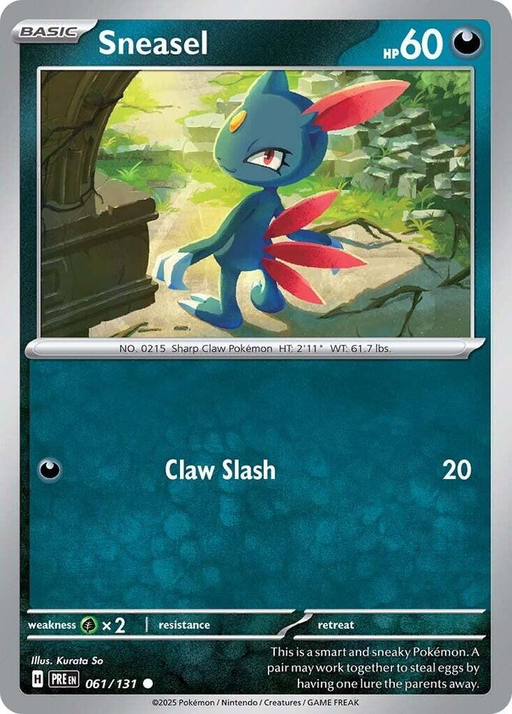 Sneasel (061/131) [Scarlet & Violet: Prismatic Evolutions] | Cracking-Singles