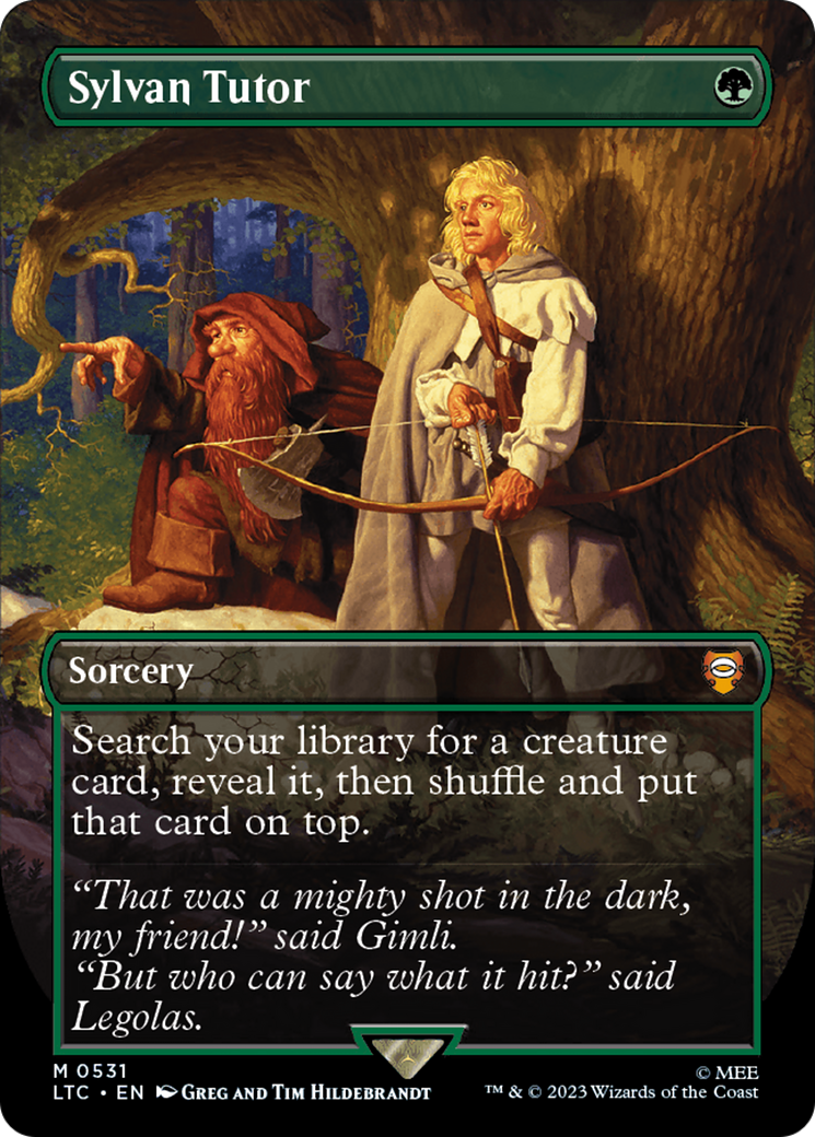 Sylvan Tutor (Borderless) [The Lord of the Rings: Tales of Middle-Earth Commander] | Cracking-Singles