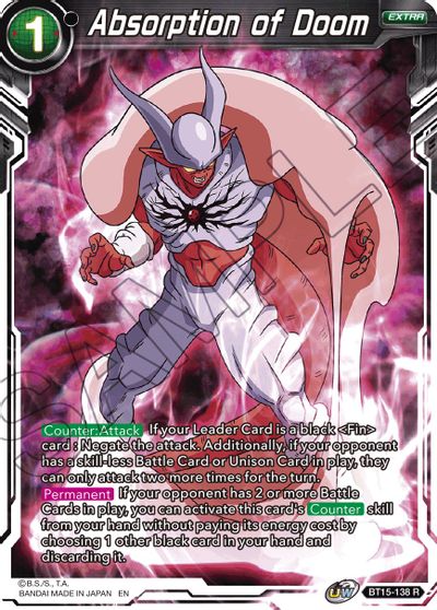 Absorption of Doom (BT15-138) [Saiyan Showdown] | Cracking-Singles