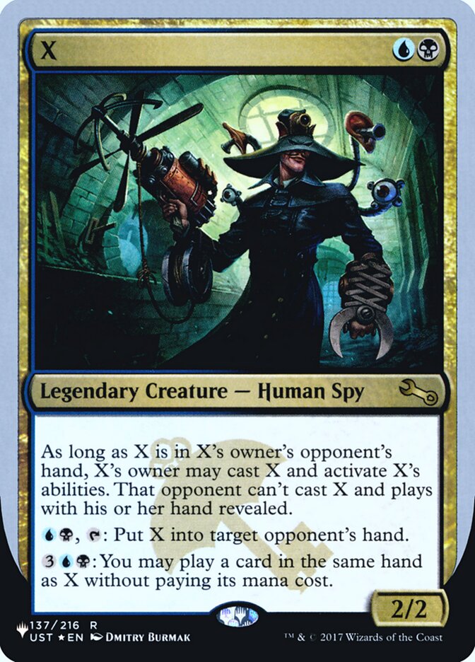 X (Unfinity Foil Edition) [The List] | Cracking-Singles