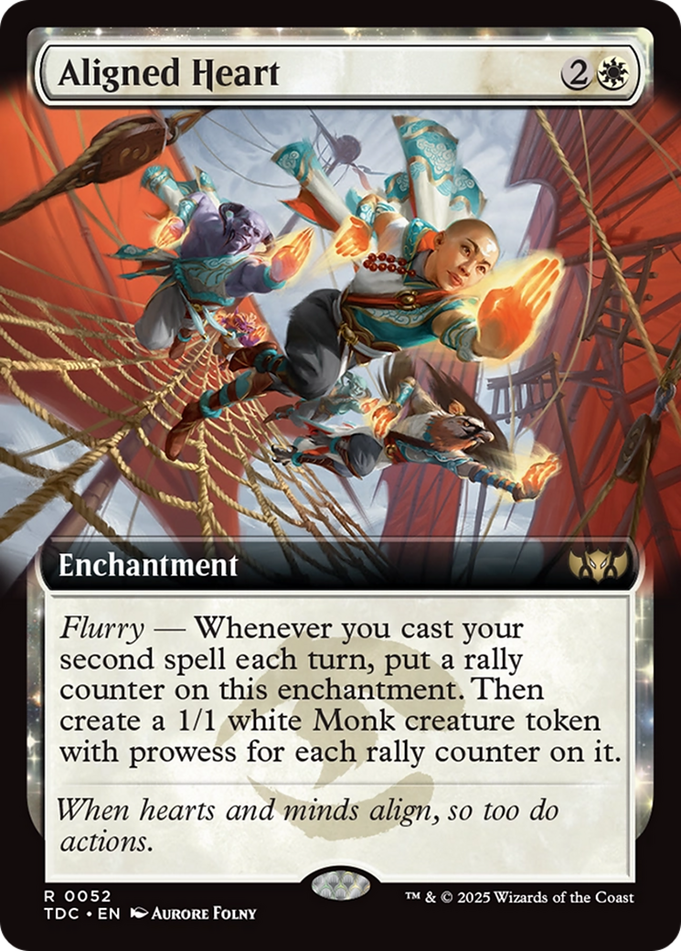 Aligned Heart (Extended Art) [Tarkir: Dragonstorm Commander] | Cracking-Singles