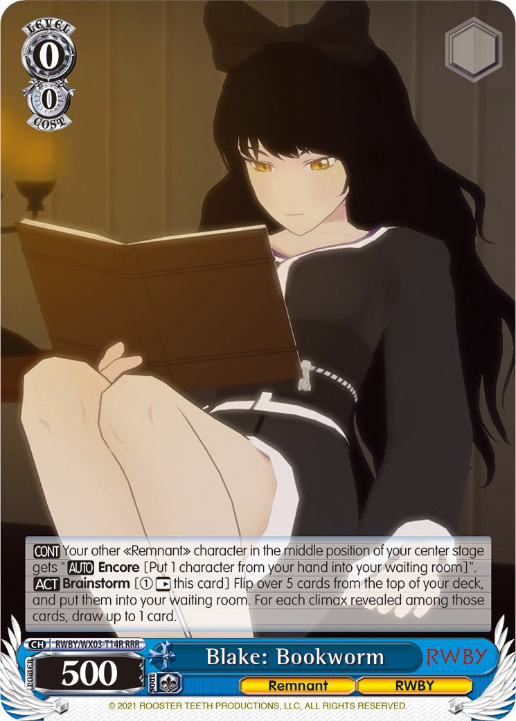 Blake: Bookworm (RWBY/WX03-T14R RRR) [RWBY] | Cracking-Singles