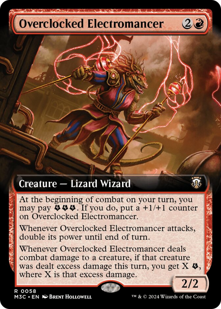 Overclocked Electromancer (Extended Art) [Modern Horizons 3 Commander] | Cracking-Singles