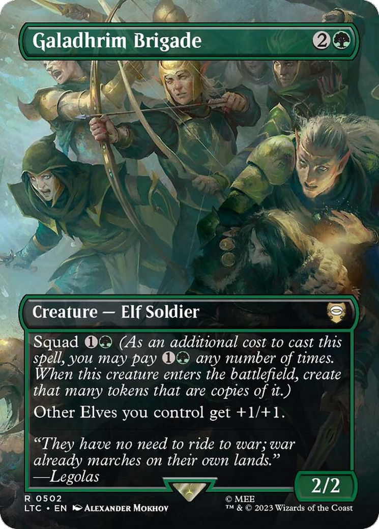 Galadhrim Brigade (Borderless) [The Lord of the Rings: Tales of Middle-Earth Commander] | Cracking-Singles