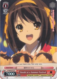 Haruhi at a Summer Festival (SY/WE09-E18) (Foil) [The Melancholy of Haruhi Suzumiya Extra Booster] | Cracking-Singles