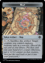 Treasure (0018) // Map Double-Sided Token [The Lost Caverns of Ixalan Tokens] | Cracking-Singles