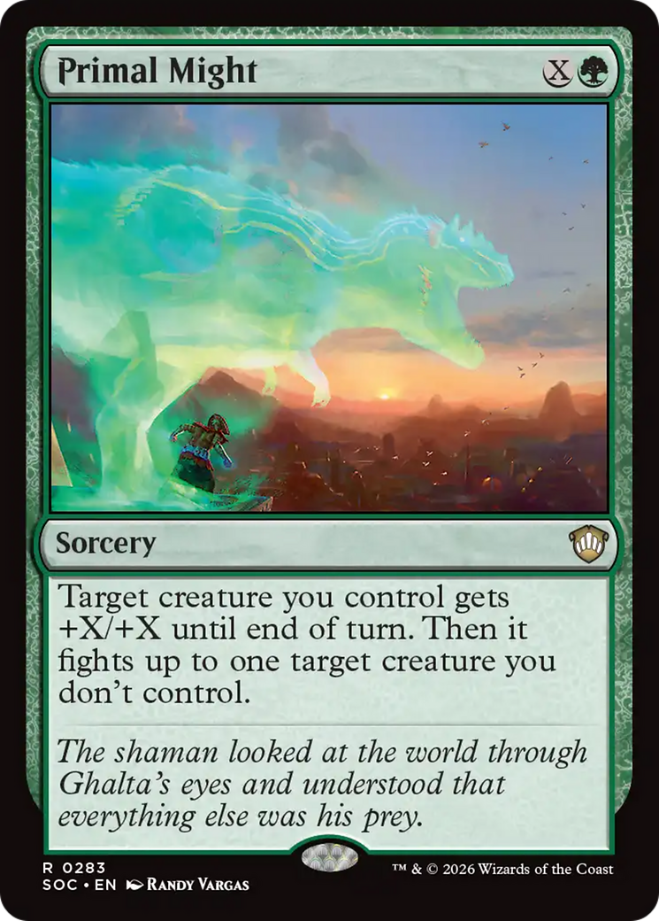 Primal Might [Secrets of Strixhaven Commander] | Cracking-Singles
