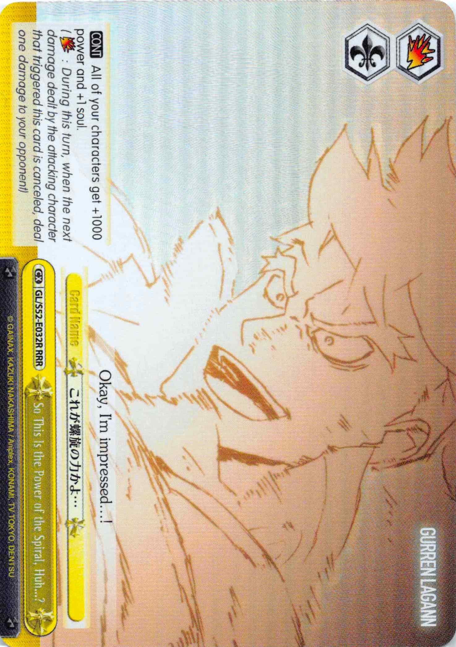 So This Is the Power of the Spiral, Huh...? (GL/S52-E032R) [Gurren Lagann] | Cracking-Singles