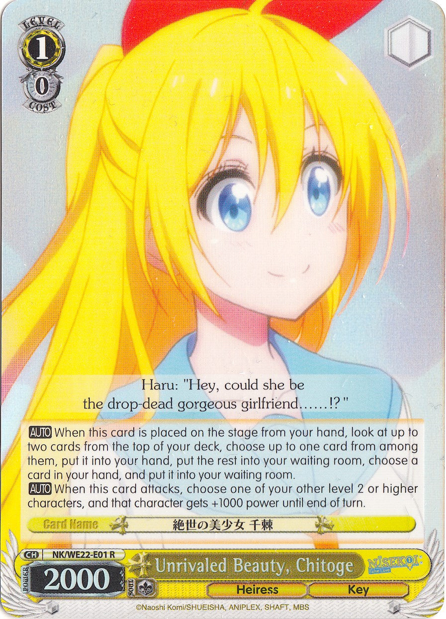 Unrivaled Beauty, Chitoge (NK/WE22-E01) (Parallel Foil) [NISEKOI Extra Booster] | Cracking-Singles