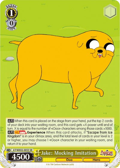 Jake: Mocking Imitation (AT/WX02-005S SR) [Adventure Time] | Cracking-Singles