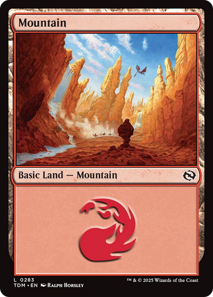 Mountain (0283) [Tarkir: Dragonstorm] | Cracking-Singles