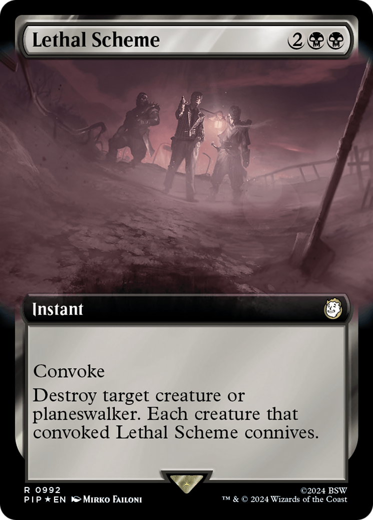 Lethal Scheme (Extended Art) (Surge Foil) [Fallout] | Cracking-Singles