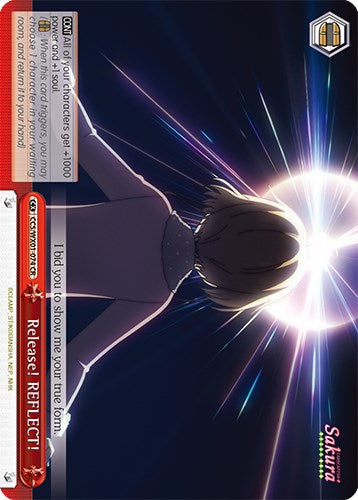 Release! REFLECT! (CCS/WX01-074 CR) [Cardcaptor Sakura: Clear Card] | Cracking-Singles