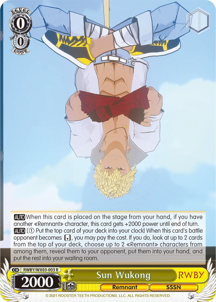 Sun Wukong (RWBY/WX03-003 R) [RWBY] | Cracking-Singles