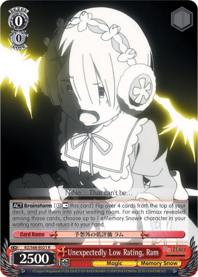 Unexpectedly Low Rating, Ram (RZ/S68-E021 R) [Re:ZERO Memory Snow] | Cracking-Singles
