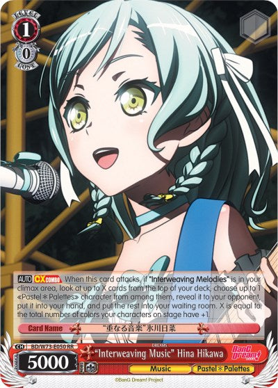 "Interweaving Music" Hina Hikawa (BD/W73-E050 RR) [BanG Dream! Vol.2] | Cracking-Singles