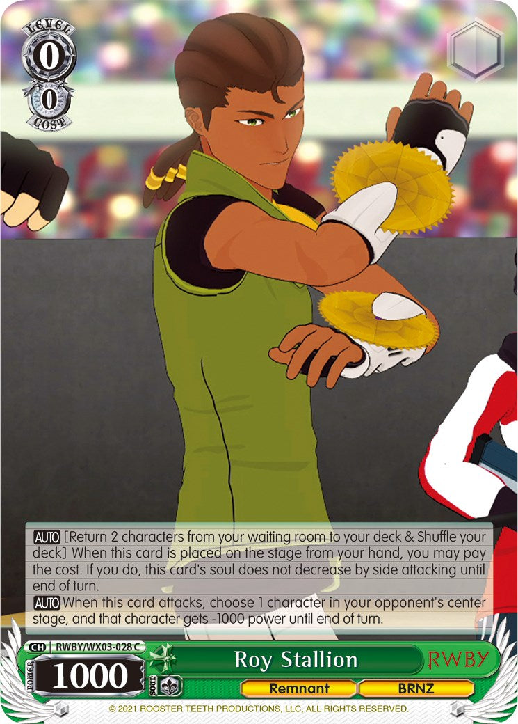 Roy Stallion (RWBY/WX03-028 C) [RWBY] | Cracking-Singles