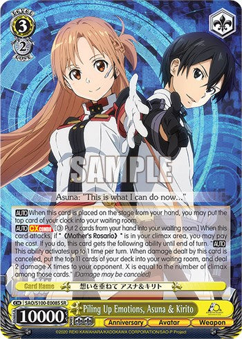 Piling Up Emotions, Asuna & Kirito [Sword Art Online Animation 10th Anniversary] | Cracking-Singles