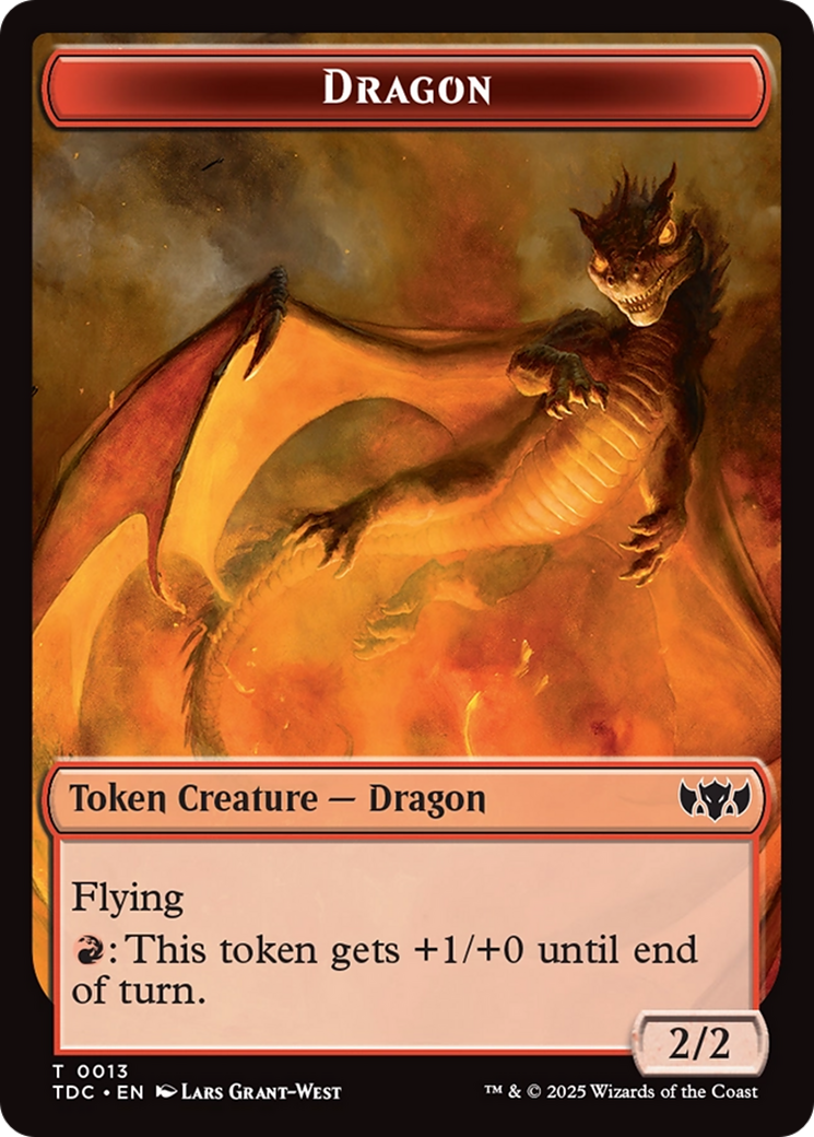 Dragon Egg // Dragon (0013) Double-Sided Token [Tarkir: Dragonstorm Commander Tokens] | Cracking-Singles