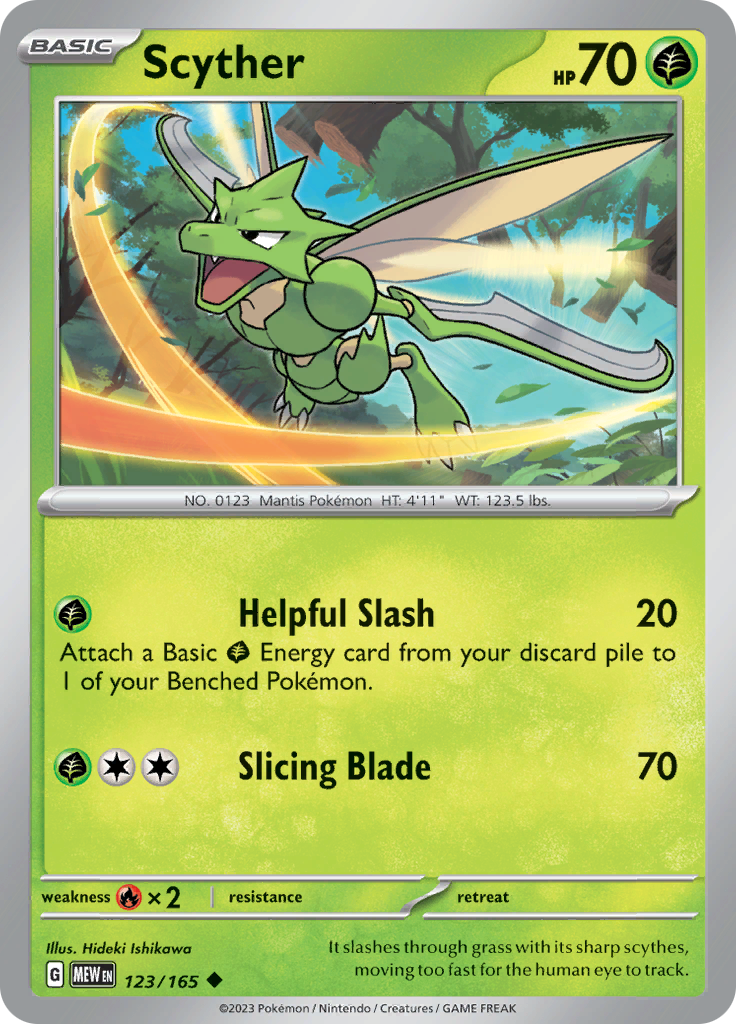 Scyther (123/165) [Scarlet & Violet 151] | Cracking-Singles