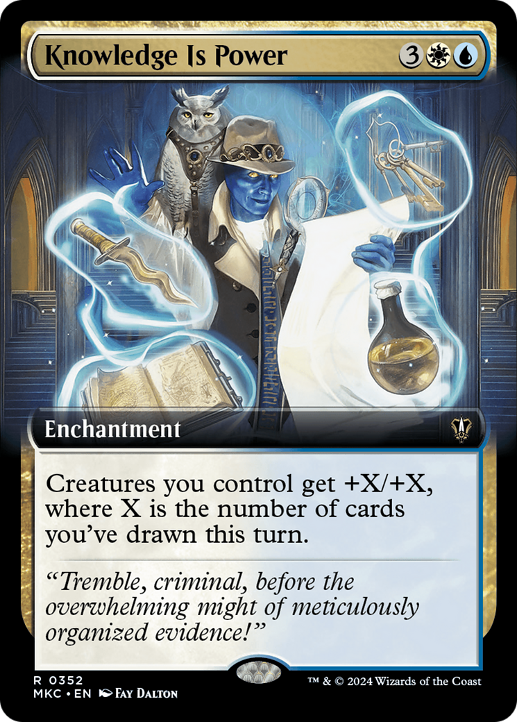 Knowledge is Power (Extended Art) [Murders at Karlov Manor Commander] | Cracking-Singles