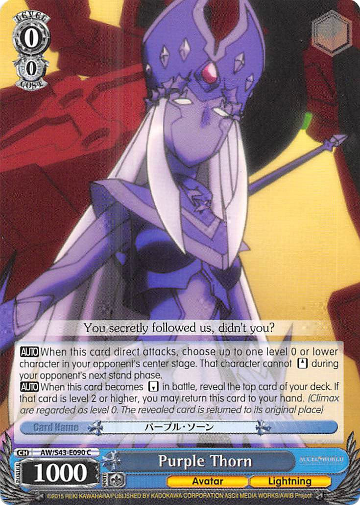 Purple Thorn (AW/S43-E090 C) [Accel World -Infinite Burst-] | Cracking-Singles
