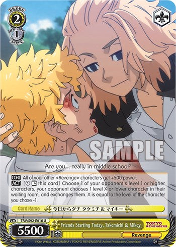 Friends Starting Today, Takemichi & Mikey (TRV/S92-E016 U) [Tokyo Revengers] | Cracking-Singles