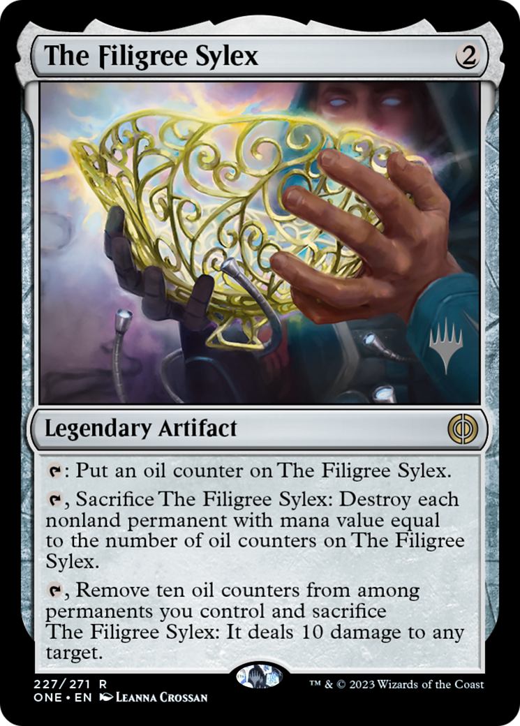 The Filigree Sylex (Promo Pack) [Phyrexia: All Will Be One Promos] | Cracking-Singles