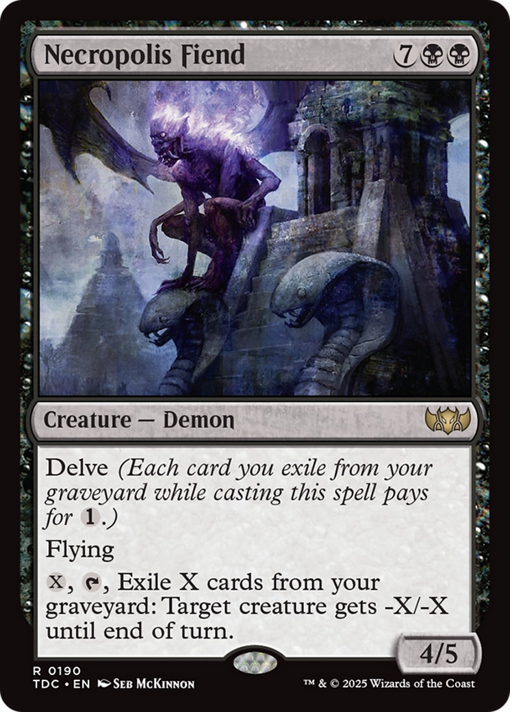 Necropolis Fiend [Tarkir: Dragonstorm Commander] | Cracking-Singles