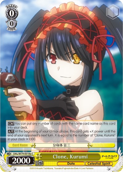 Clone, Kurumi (DAL/W79-E018a C) [Date A Live] | Cracking-Singles