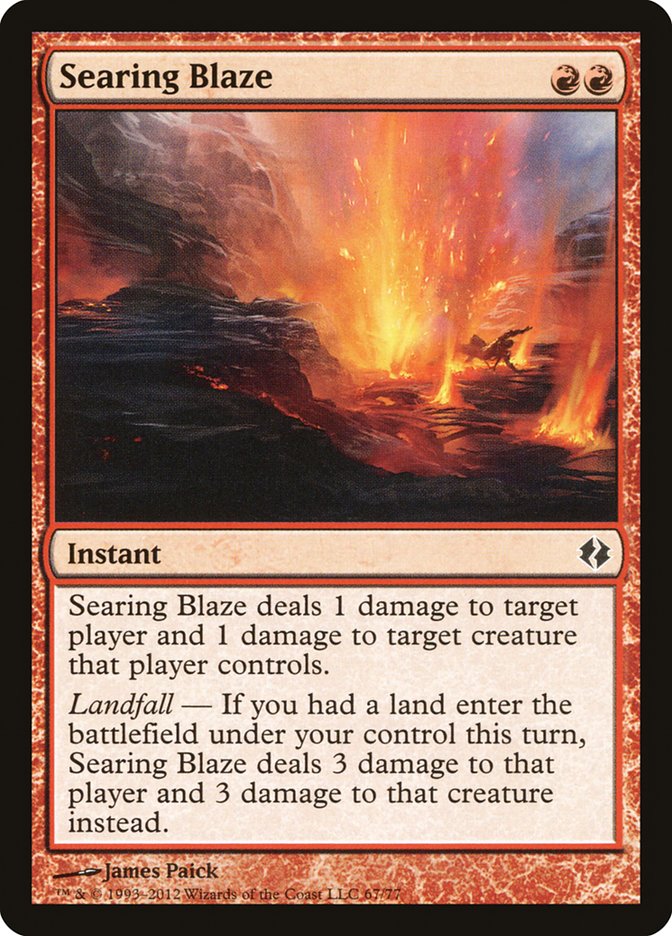 Searing Blaze [Duel Decks: Venser vs. Koth] | Cracking-Singles