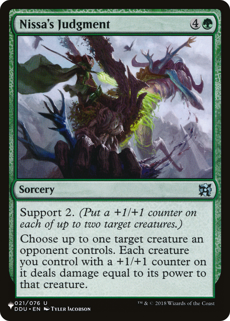 Nissa's Judgment [The List] | Cracking-Singles