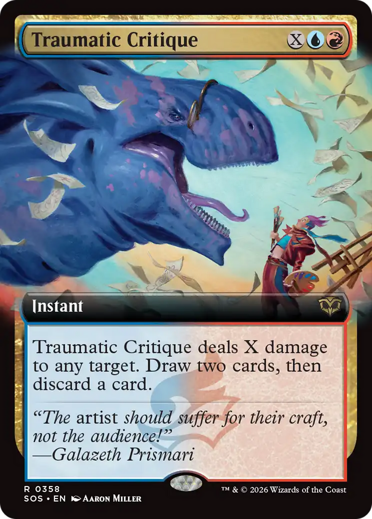Traumatic Critique (Extended Art) [Secrets of Strixhaven] | Cracking-Singles