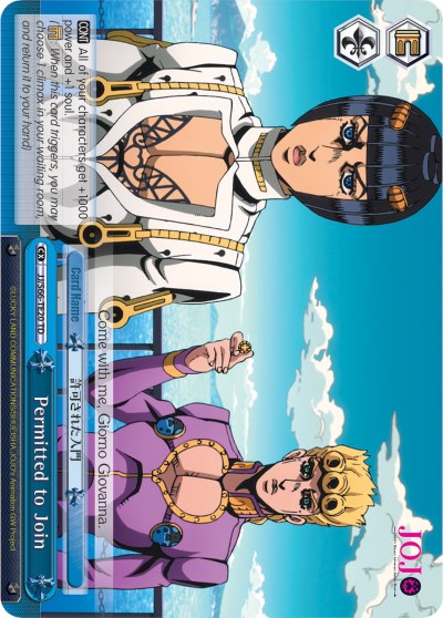 Permitted to Join (JJ/S66-TE20 TD) [JoJo's Bizarre Adventure: Golden Wind] | Cracking-Singles